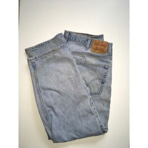 Levi's Vintage 550 Relaxed Fit Light Wash Denim Jeans Mens W38 L30